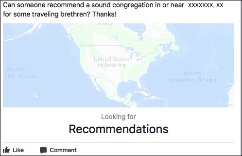 Do You Know of a Sound Congregation…?