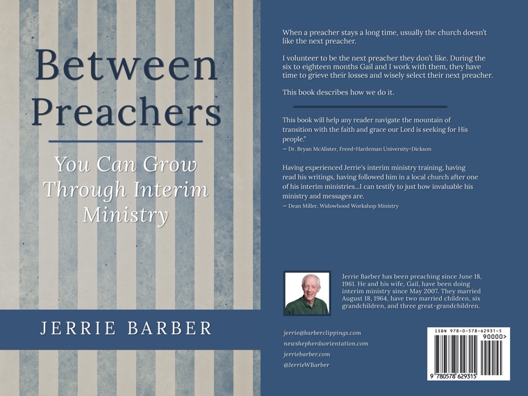 Between Preachers: You Can Grow Through Interim Ministry — PUBLISHED!